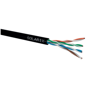 Kabel instalacyjny Solarix U/UTP kat.5e PE, zewnętrzny (305m)