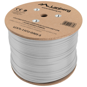 Kabel instalacyjny S/FTP kat.7 600MHz, 305m (Lanberg LCS7L-11CU-0305-S)