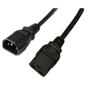 Kabel zasilający C19 / C14 (IEC320), 1.8m, czarny