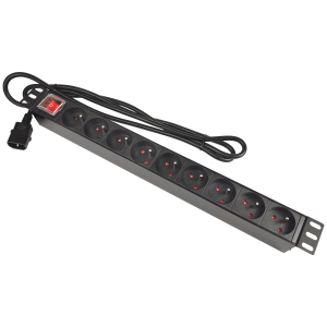 Listwa zasilająca 230V do szafy rack 19
