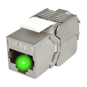 Moduł keystone RJ-45 STP kat.6, beznarzędziowy, identyfikacja LED (Base Link BL-MKS6BTI2-LED)