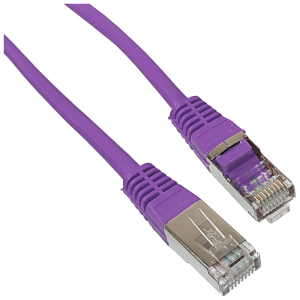 Patchcord F/UTP kat.6 0,25m fioletowy