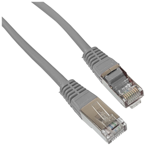 Patchcord F/UTP kat.6 1,0m szary