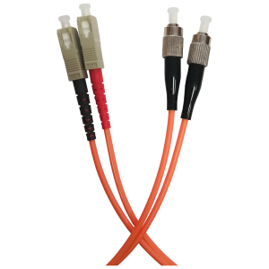 Patchcord światłowodowy wielomodowy, SC/PC-FC/PC, OM2 MM 50/125, duplex, 2m