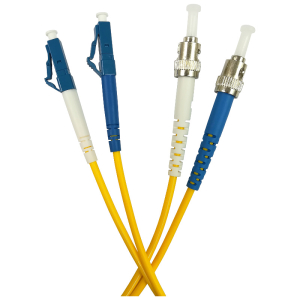 Patchcord światłowodowy jednomodowy, LC/UPC-ST/UPC SM duplex 2m