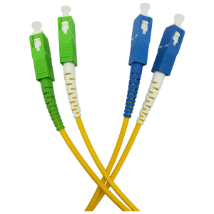 Patchcord światłowodowy jednomodowy, SC/APC-SC/UPC SM duplex 7m, G.657A1