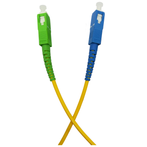 Patchcord światłowodowy jednomodowy, SC/APC-SC/UPC SM simplex 1m, G.657