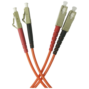 Patchcord światłowodowy wielomodowy, LC/PC-SC/PC, MM 50/125, duplex, 3m