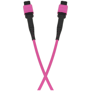Patchcord światłowodowy wielomodowy, MPO(F)-MPO(F), OM4 MM 12x50/125, LS0H, typ B | 2m