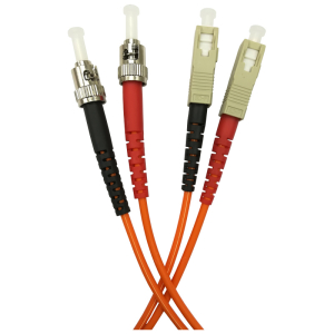 Patchcord światłowodowy wielomodowy, ST/PC-SC/PC, MM 50/125, duplex, 2m