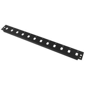 Płyta czołowa 1U, 12x SC simplex / LC duplex, czarna (Base Link)