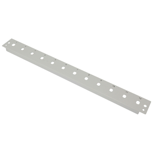 Płyta czołowa 1U, 12x ST simplex, szara (Base Link)