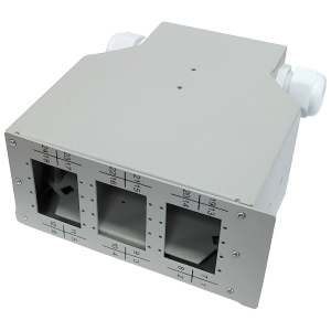 Przełącznica światłowodowa na szynę DIN, 12x SC duplex / LC quad (Base Link)