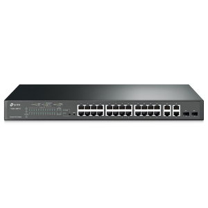 TP-Link TL-SL2428P, 24xFE PoE+ 192W , 2xGE, 2xGE (SFP/RJ-45), 19