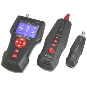 Tester okablowania LCD z szukaczem/skanerem kabli, RJ-45, RJ-11, BNC, ping, poe (NF-8601W)