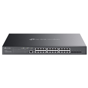 TP-Link TL-SG3428XMP, 24xGE PoE+ 384W, 4x10G SFP+, konsola, 19”
