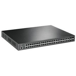TP-Link TL-SG3452P, 48xGE PoE+ 384W, 4xGE SFP, konsola, 19” 