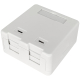 Gniazdo natynkowe modularne, 2-portowe Base Link BL-GNM2N-T2