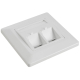Gniazdo podtynkowe modularne, 2x keystone (Solarix)