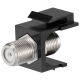 Adapter keystone z łącznikiem F (10szt., czarny)