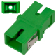 Adapter światłowodowy SC/APC, jednomodowy, simplex, bez kołnierza (no flange)