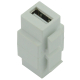 Adapter keystone USB typ A/B żeńskie (USB A-B)