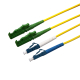 Patchcord światłowodowy jednomodowy, E2000/APC-LC/PC, SM 9/125, LS0H, duplex, 3m