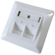 Gniazdo podtynkowe modularne, 2x keystone (Base Link)