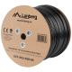 Kabel instalacyjny F/UTP kat.5e PE, żelowany, zewnętrzny, 305m (Lanberg LCF5-30CU-0305-BK)