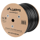 Kabel instalacyjny F/UTP kat.6 PE, żelowany, zewnętrzny, 305m (Lanberg LCF6-30CU-0305-BK)
