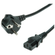 Kabel zasilający Schuko / C13 (IEC320), 1.8m, czarny