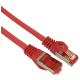 Patchcord S/FTP kat.6a 0,5m czerwony (LSOH)