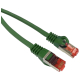 Patchcord S/FTP kat.6a 15m zielony (LSOH)