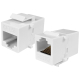 Łącznik modularny keystone RJ-45 UTP kat.5e (biały)