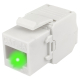 Moduł keystone RJ-45 UTP kat.6A, beznarzędziowy, identyfikacja LED (Base Link BL-MKU6ABTI2-LED)