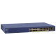 Netgear FS728TP, 24xFE, 2xGE, 2xGE (SFP/RJ-45), PoE 192W, 19