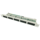 Patch panel telefoniczny kat. 3, 50x RJ45 (szary)