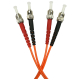 Patchcord światłowodowy wielomodowy, ST/UPC-ST/UPC MM 50/125 OM2, duplex 3m