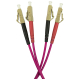 Patchcord światłowodowy wielomodowy, LC/PC-LC/PC, OM4, 50/125, LS0H, duplex, 10m (Base Link BL-D6ALCLC-10)