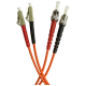 Patchcord światłowodowy wielomodowy, ST/PC-LC/PC, MM 50/125, duplex, 5m