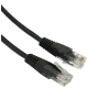 Patchcord UTP kat.5e 0,5m czarny