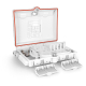 Mufo-przełącznica FTTH, 24 włókna, 2xWE + 16xWY, 16x SC SX, IP65