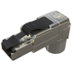 Wtyk STP kat.6a RJ-45, beznarzędziowy, kątowy (Solarix SXRJ45-6A-STP-BK-SA-U)