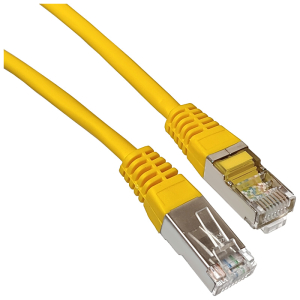 Patchcord F/UTP kat.6 1,0m ż&oacute;łty 