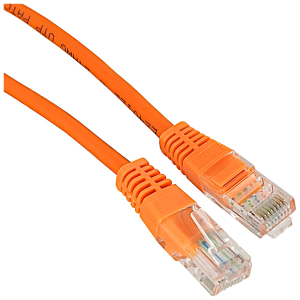 Patchcord U/UTP kat.5e 0,25m pomarańczowy