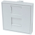 Adapter 45x45mm z przesłoną do modułów keystone