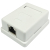 Gniazdo natynkowe STP 1x RJ45 kat.6, zintegrowane 