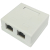 Gniazdo natynkowe STP 2x RJ45 kat.5e, zintegrowane