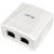 Gniazdo natynkowe STP 2x RJ45 kat.5e, zintegrowane (mini)