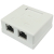 Gniazdo natynkowe STP 2x RJ45 kat.6, zintegrowane